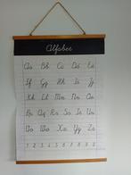 Oude schoolplaat ABC wandkaart, Antiek en Kunst, Antiek | Schoolplaten, Ophalen of Verzenden, Overige thema's