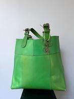 PIECES GROOT FORMAAT LEREN GROENE SHOPPER TAS HANDTAS LEER, Ophalen of Verzenden, Zo goed als nieuw, Groen, Leer