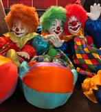 Porceleinen clown, opwindbaar & bewegend, Antiek en Kunst, Antiek | Porselein, Ophalen of Verzenden