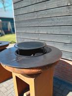 BBQ Plancha met cortenstaal vuurschaal en sokkel, Tuin en Terras, Tuinhaarden, Ophalen, Nieuw
