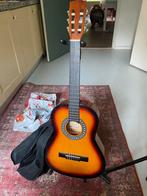 Gitaar met standaard en hoes , muziekstandaard inklapbaar, Muziek en Instrumenten, Ophalen of Verzenden, Gebruikt, Klassieke of Spaanse gitaar