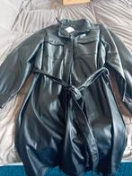 Zwarte PU jurk maat 54 met centuur, M&S mode, Nieuw, Ophalen of Verzenden, Jurk