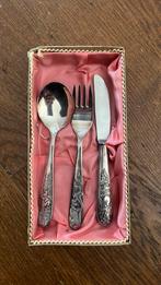 Verzilverd kinderbestek Solingen, Antiek en Kunst, Ophalen of Verzenden, Zilver