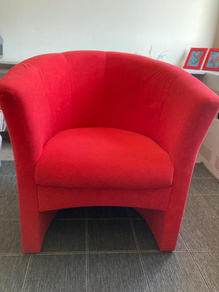 Club zeteltje, Huis en Inrichting, Fauteuils, Gebruikt, Stof, 50 tot 75 cm, Minder dan 75 cm, Ophalen
