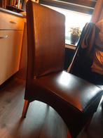Mooie net donkerbruine stoelen, Huis en Inrichting, Stoelen, Ophalen, Zo goed als nieuw, Bruin