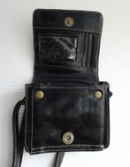 LEREN TASJE VAN DOUBLE-D, Ophalen of Verzenden, Zo goed als nieuw, Zwart, Schoudertasje