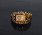 Monogram antieke zegel ring 14k goud ca. 1880 dames