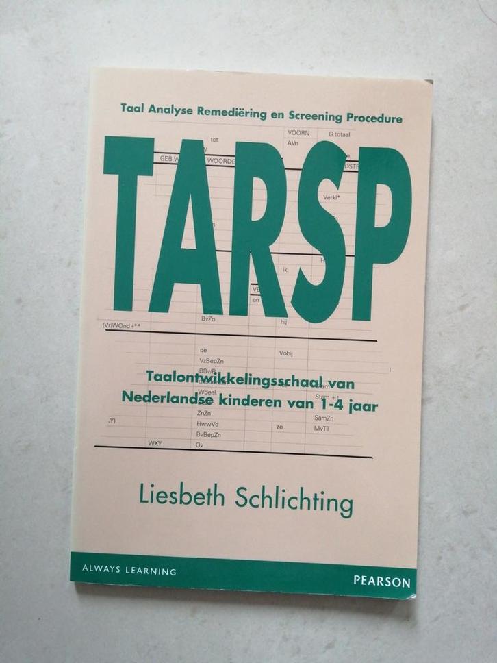 L. Schlichting - TARSP, Boeken, Wetenschap, Zo goed als nieuw, Ophalen of Verzenden