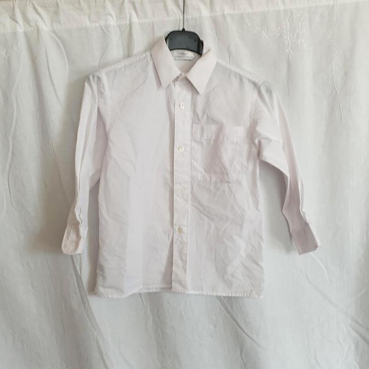 Net wit overhemd. Mt 110. Merk Marks & Spencer, Kinderen en Baby's, Kinderkleding | Maat 110, Zo goed als nieuw, Jongen, Overhemd of Blouse