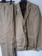 Prachtig linnen achtig pak taupe bruine Maat 98, Kleding | Heren, Kostuums en Colberts, Bruin, Verzenden, Nieuw, Overige maten