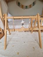 Houten inklapbare babygym met kralen & ringen, Kinderen en Baby's, Speelgoed | Babyspeelgoed, Ophalen of Verzenden, Gebruikt, Babygym