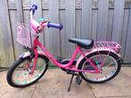 Roze meisjes fiets meisjesfiets met mandje maat 18 inch, Fietsen en Brommers, Fietsen | Meisjes, Ophalen, Gebruikt, 18 inch, Handrem