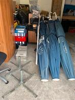 Horeca Parasols Affligem 3x3mtr + Standaards & Tegels, Tuin en Terras, Ophalen of Verzenden, Gebruikt, 2 tot 3 meter, Stokparasol