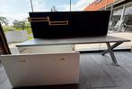 Speel/opbergtafel met ikea Småstad bak en magneet/krijtbord, Ophalen, Zo goed als nieuw