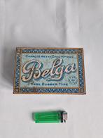 Vintage Belga Rubber  blikken Doos, Ophalen of Verzenden, Gebruikt