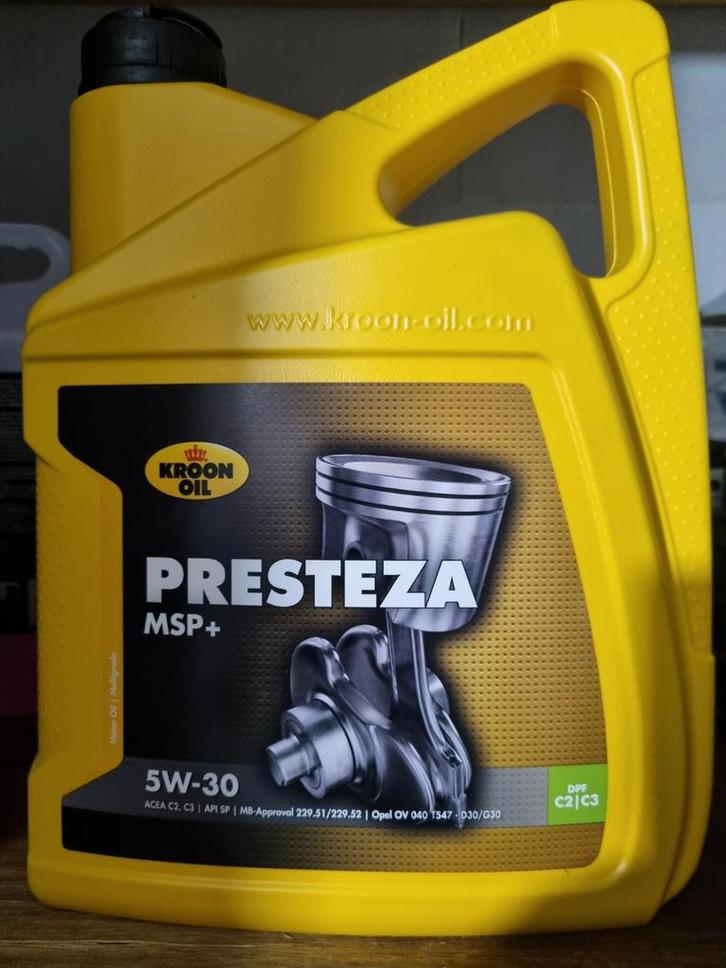 Kroon Oil Presteza 5W-30 + Bosch Oliefilter P2041, Auto-onderdelen, Filters, Opel, Universele onderdelen, Nieuw, Ophalen of Verzenden
