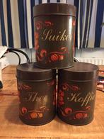 Vintage Blikken Set - Suiker, Thee, Koffie, Ophalen of Verzenden, Gebruikt