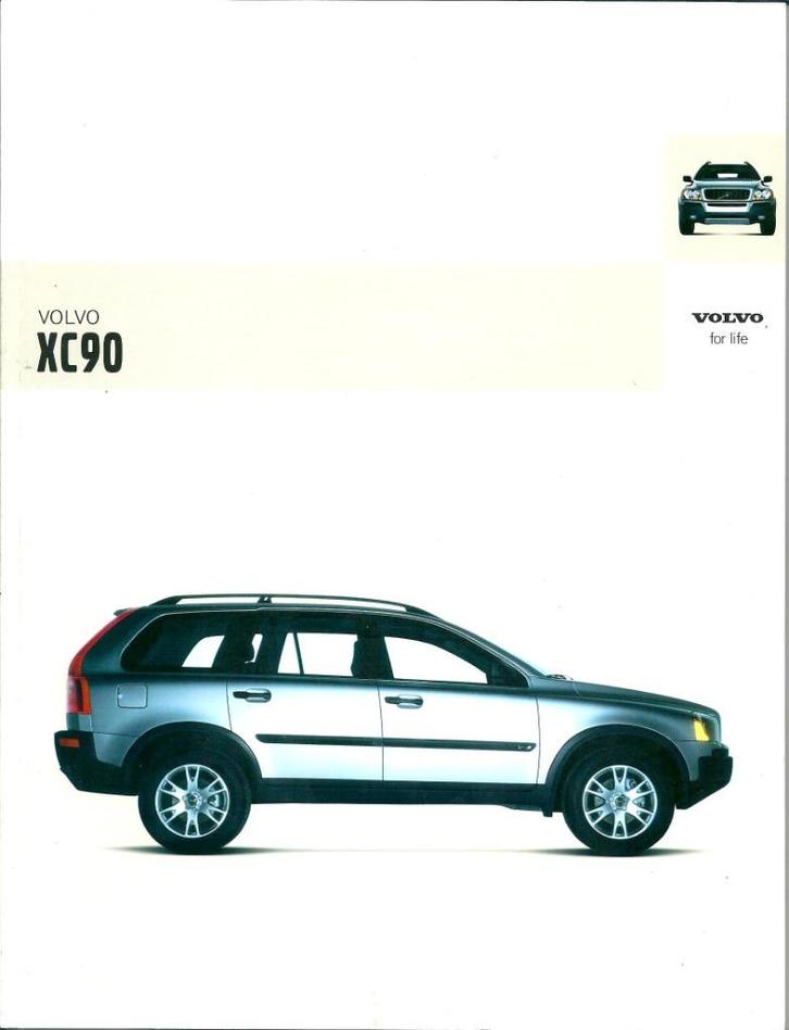 Brochure Volvo XC90 2003, Boeken, Auto's | Folders en Tijdschriften, Gelezen, Volvo, Ophalen of Verzenden