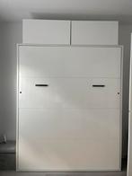 Murphy volwaardig opklapbed 160x200, Huis en Inrichting, Ophalen, Zwart, Tweepersoons, Zo goed als nieuw