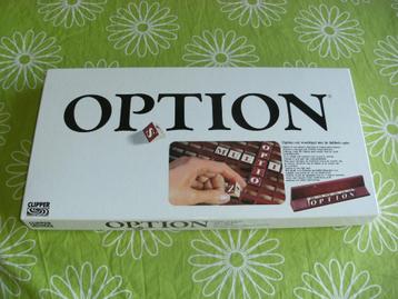 Option (een soort scrabble maar dan net even anders) beschikbaar voor biedingen