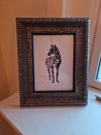 Zebraprint lijstje, Minder dan 50 cm, Ophalen of Verzenden, Zo goed als nieuw, Minder dan 50 cm