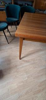 Vintage houten eettafel, Ophalen, Gebruikt, Rechthoekig, 50 tot 100 cm