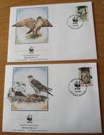 IJsland, WWF serie FDC's Giervalk, 1992, Verzenden, Gestempeld, Dier of Natuur