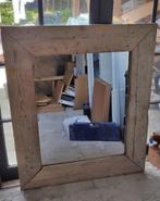Grote houten landelijke spiegel, Huis en Inrichting, Ophalen, Gebruikt, 100 tot 150 cm, 100 tot 125 cm
