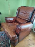 Vintage Leren Fauteuil wie kan ik gelukkig maken, Ophalen, Gebruikt, Vintage, 75 tot 100 cm