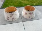 Landrlijke lampenkap 2 stuks beige Lila, Huis en Inrichting, Ophalen, Beige, Rond, Zo goed als nieuw