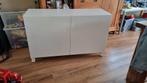 Besta Ikea hoogglans wit dressoir nette staat, Ophalen, Met deur(en), 100 tot 150 cm, Zo goed als nieuw