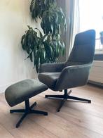 Groene fauteuil, Huis en Inrichting, Fauteuils, Ophalen, 75 tot 100 cm, Zo goed als nieuw, Stof