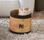 Rivièra Maison Mand Monogaam Naturel Rattan, Huis en Inrichting, Woonaccessoires | Schalen en Manden, Mand, Rond, Nieuw, Ophalen of Verzenden