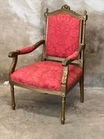 Franse barok fauteuil, troon ️ koopje, Huis en Inrichting, Fauteuils, Gebruikt, Ophalen of Verzenden