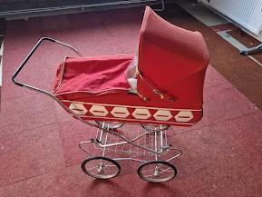 Vintage Poppenwagen, Kinderen en Baby's, Speelgoed | Poppen, Gebruikt, Babypop, Ophalen