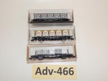 Adv-466 N Spoor Speciale Goederenwagons 8231/32 Fleischmann beschikbaar voor biedingen