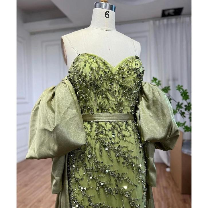 Galajurk feestjurk avondjurk cocktailjurk 36, Kleding | Dames, Gelegenheidskleding, Zo goed als nieuw, Galajurk, Maat 36 (S), Groen