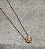 imotionals ketting 925 zilver letter M, Met hanger, Ophalen of Verzenden, Zo goed als nieuw, Zilver