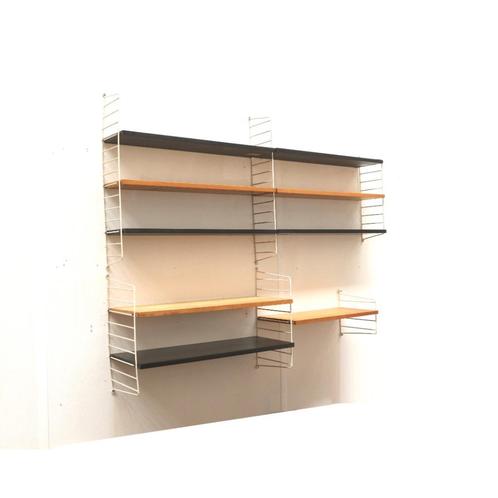 Vintage wandrek wandsysteem wandmeubel Nisse Strinning, Huis en Inrichting, Woonaccessoires | Wandplanken en Boekenplanken, Zo goed als nieuw