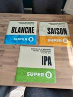 3 super 8 bier reclame borden, Ophalen of Verzenden, Zo goed als nieuw, Reclamebord, Plaat of Schild, Overige merken