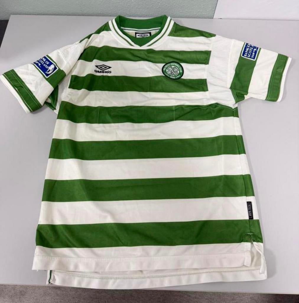 Vintage 2001-02 Celtic Home Shirt – Umbro – Moravcik #25 – L, Buitenlandse clubs, Shirt, Ophalen of Verzenden, Zo goed als nieuw