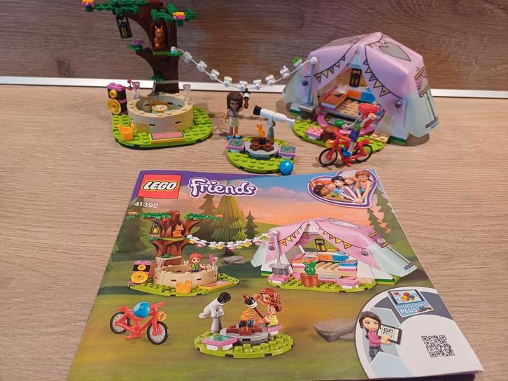 LEGO Friends Glamping in de natuur 41392, Kinderen en Baby's, Speelgoed | Duplo en Lego, Zo goed als nieuw, Lego, Complete set