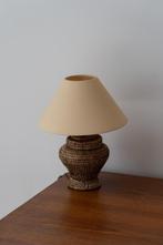 Vintage rotan tafellamp, Minder dan 50 cm, Zo goed als nieuw, Hout, Ophalen