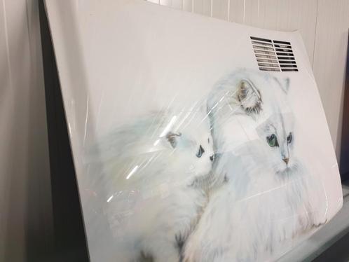 Airbrush Witte Pers katten op Renault 5 motorkap gemaakt1997, Verzamelen, Merken en Reclamevoorwerpen, Gebruikt, Overige typen