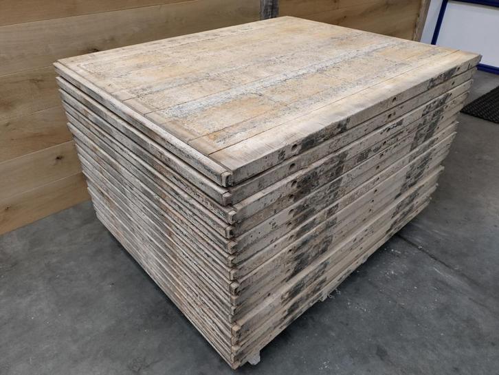 Hardhouten Steenschot 112x140cm 5cm dik Gebruikt, Doe-het-zelf en Verbouw, Hout en Planken, Gebruikt, Overige typen, Overige houtsoorten