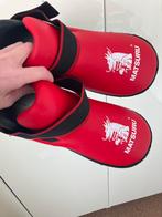 Taekwondo Voetbeschermers maat M - Safety Kicks Rood, Taekwondo, Vechtsportbescherming, Zo goed als nieuw, Maat M