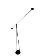 Fantastische vintage Paolo Piva Yuky design vloerlamp, Ophalen, Gebruikt, Metaal, 150 tot 200 cm