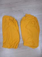 2 okergele ledikant hoeslakens van Hema 60x120 cm, Jongetje of Meisje, Hoeslaken of Sloop, Geel, Ophalen of Verzenden