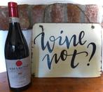 Houten bord Wine not? / wijn / proeverij / slijterij, Ophalen of Verzenden, Nieuw