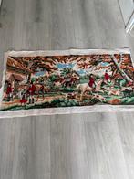 Groot geborduurd lap in zijde geborduurd ruim 1 mtr, Hobby en Vrije tijd, Ophalen of Verzenden, Nieuw